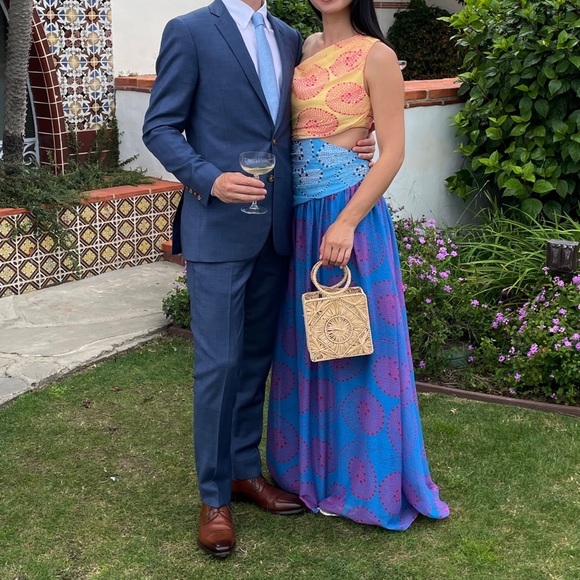 ⚡️STAUD Ashlyn Cut-Out Dress in Whirlpool Size 4 - Picture 8 of 8